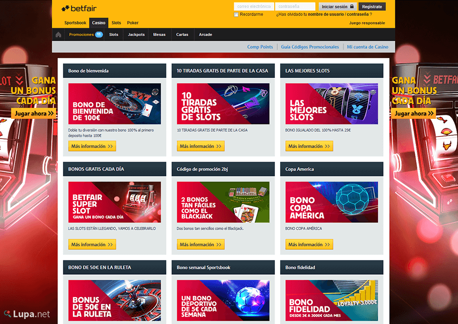 ofertas promocionales de Betfair