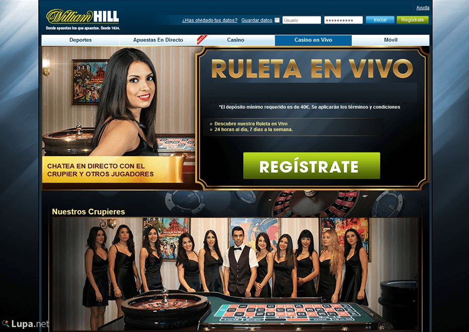 Ruleta en vivo de William Hill